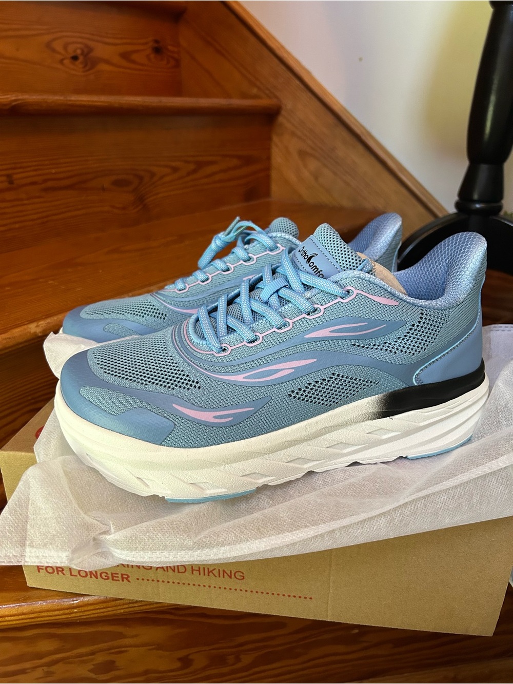 NWT Orthocomfoot Women Wide Diabetic One Women's Light Blue Running Sneakers